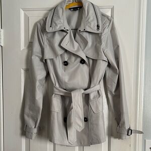 Armani Exchange Light Gray Trench Coat